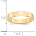 thumbnail image 3 of Avariah Diamonds Solid 14k Yellow Gold 4.2mm Lightweight Flat Wedding Band Size 11 - Ring Size 11.0, 3 of 6