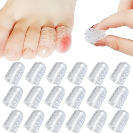Silicone Anti-Friction Toe Protector,Breathable Multi Toe Covers Silicone,Clear Silicone Anti-Friction Little Pinky Toe Protector,Silicone Anti-Friction Toe Protector (30PCS)