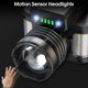 thumbnail image 4 of Rechargeable Headlamp LED Head Torch Zoomable Motion Sensor 18000LM Waterproof Torch Lamp for Fishing Camping Reading Hiking DIY [Energy Class A+++], 4 of 4