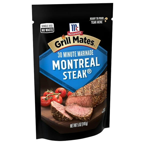 1x McCormick Grill Mates Montreal Steak 30 Minute Marinade, 5 oz