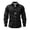 Black, variant on Shirts For Men Skeleton Flower Print Lapel Collar Button Down Halloween Short Sleeve Top Pattern Unpocketed Crew Neck Tee Casual Beach Summer Out Tops