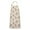 Beige Cow Flower, variant on Beige Cow Flower Pattern Apron-Garden Aprons for Women with Pockets-Cotton Linen Waterproof Kitchen Cooking Gardening Aprons Adjustable for Kitchen,Cooking,BBQ and Salon 33x27 Inch