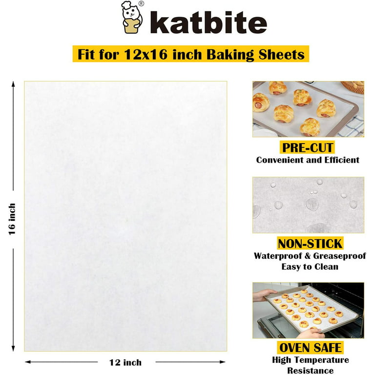  Parchment Paper Sheets for Baking: Oven Safe Parchment