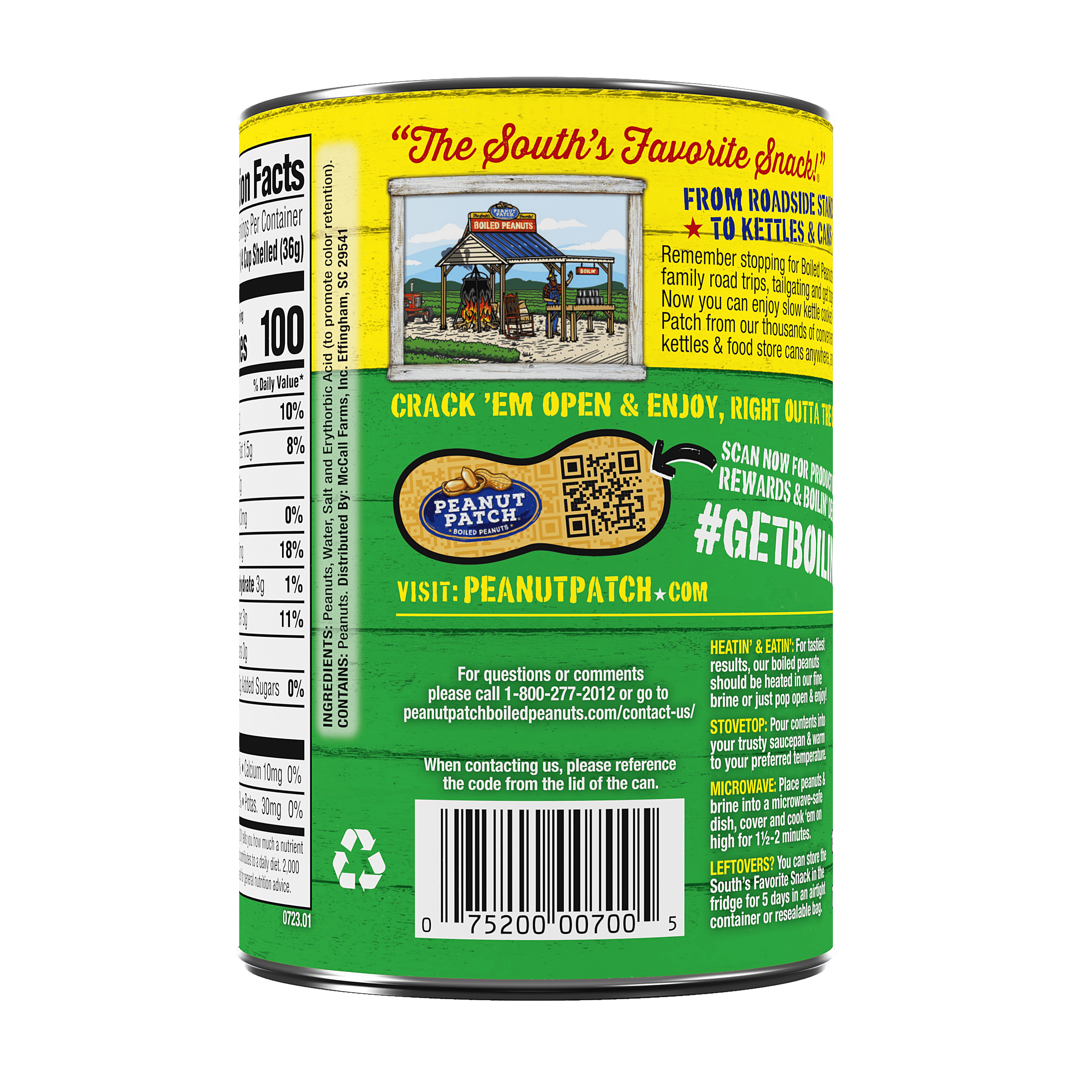 (24 pack) Peanut Patch Original Boiled Peanuts, 13.5 oz