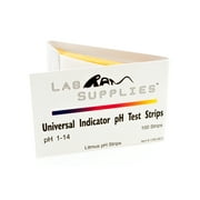 Litmus pH Test Strips, Universal Application (pH 1-14), 3 Packs of 100 Strips