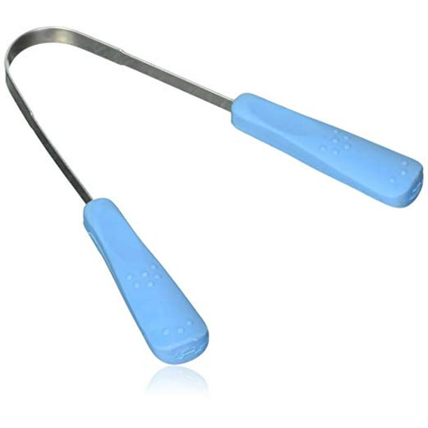 Tongue Cleaner, Stainless Steel (colors may vary)