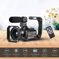 thumbnail image 2 of Camara de video ORDRO AC5 4K WiFi Cámara de video digital Videocámara DV 28MP 3.1 pulgadas IPS Pantalla táctil 12X Zoom óptico Time-lapse Detección de rostro Antivibraciones con 2 piezas Baterías de l Meterk Camara de video, 2 of 7