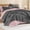 02 - Dark Grey-California King (112"x104"), variant on Quilt Set 05 - White Super King (120"x120") All Season Bedding