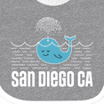 thumbnail image 4 of Inktastic San Diego California Whale Boys or Girls Baby Bib, 4 of 4