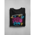 thumbnail image 3 of 90s Neon Party Sweatshirt Women -Image by Shutterstock, Female Medium, 3 of 4