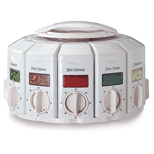 KitchenArt 25000 Select-A-Spice Carrousel à mesure automatique Série professionnelle Blanc
