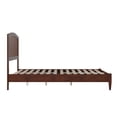 thumbnail image 3 of Solid Wood Low Profile Platform Bed - Traditional Design, Walnut Finish - Full Size Bed Frame, 3 of 5