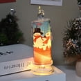 thumbnail image 1 of Christmas Flameless Candles With Santa Snowman Decals Battery Operated Christmas Lights Wire Christmas Net Lights Large Christmas Light Bulbs Rope Christmas Lights And Mini Clear String Lights, 1 of 3