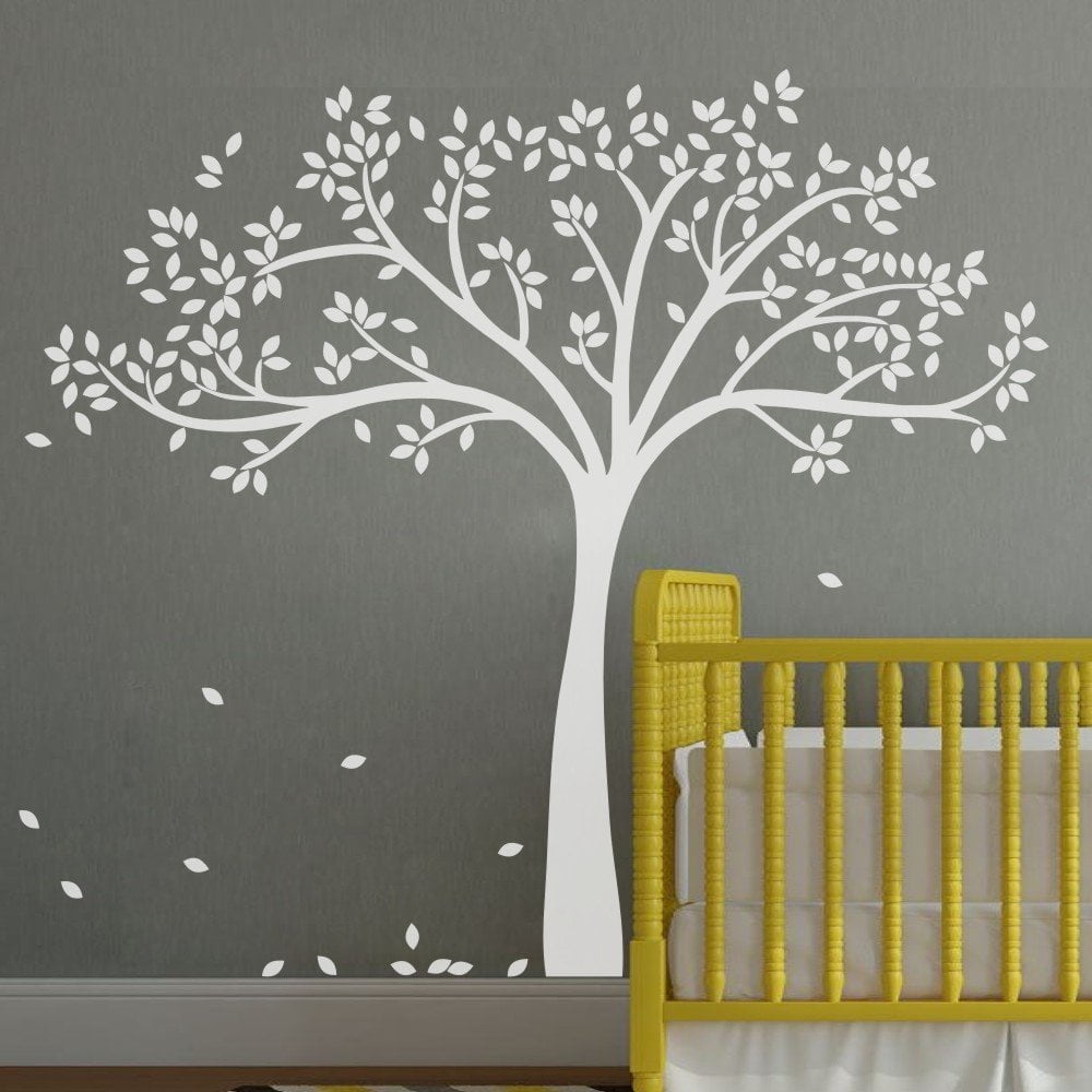 mairgwall fall tree wall decal monochromatic tree decal baby nursery