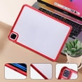 thumbnail image 6 of Allytechgroup Clear Case for iPad Pro 11 Inch (2022/2021/2020/2018), iPad Air 5/4 (10.9-Inch), Slim Lightweight Hard PC Case Anti Yellowing Full Body Protection Shockproof and Anti-Scratch, Red, 6 of 7