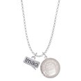 thumbnail image 1 of Delight Jewelry Silvertone Text Chat - lmao - Laughing My A** Off - To the World You are a Mother Locket Necklace, 1 of 4
