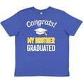thumbnail image 3 of Inktastic Congrats My Brother Graduated with cap Youth T-Shirt, 3 of 5