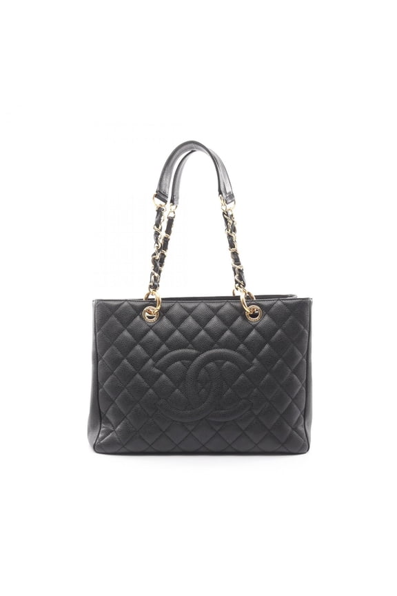 Pre-Owned CHANEL Matelasse Grand Shopping GST Tote Bag in Grained Calfskin Leather,... (Good)