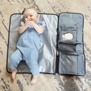 Monbebe Portable Diaper Changing Station with Strap, Gray, Toddler