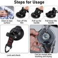 thumbnail image 2 of Paquete de 4 anclajes de ventosa resistentes con anillo en D, anclaje de ventosa para coche con gancho de montaje, para tiendas de campaña laterales de coche, accesorio para coche, 2 of 5