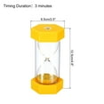 thumbnail image 2 of Uxcell 3 Minute Sand Timer, Hexagon Small Sandy Clock, Count Down Sand Glass Yellow, 2 of 5