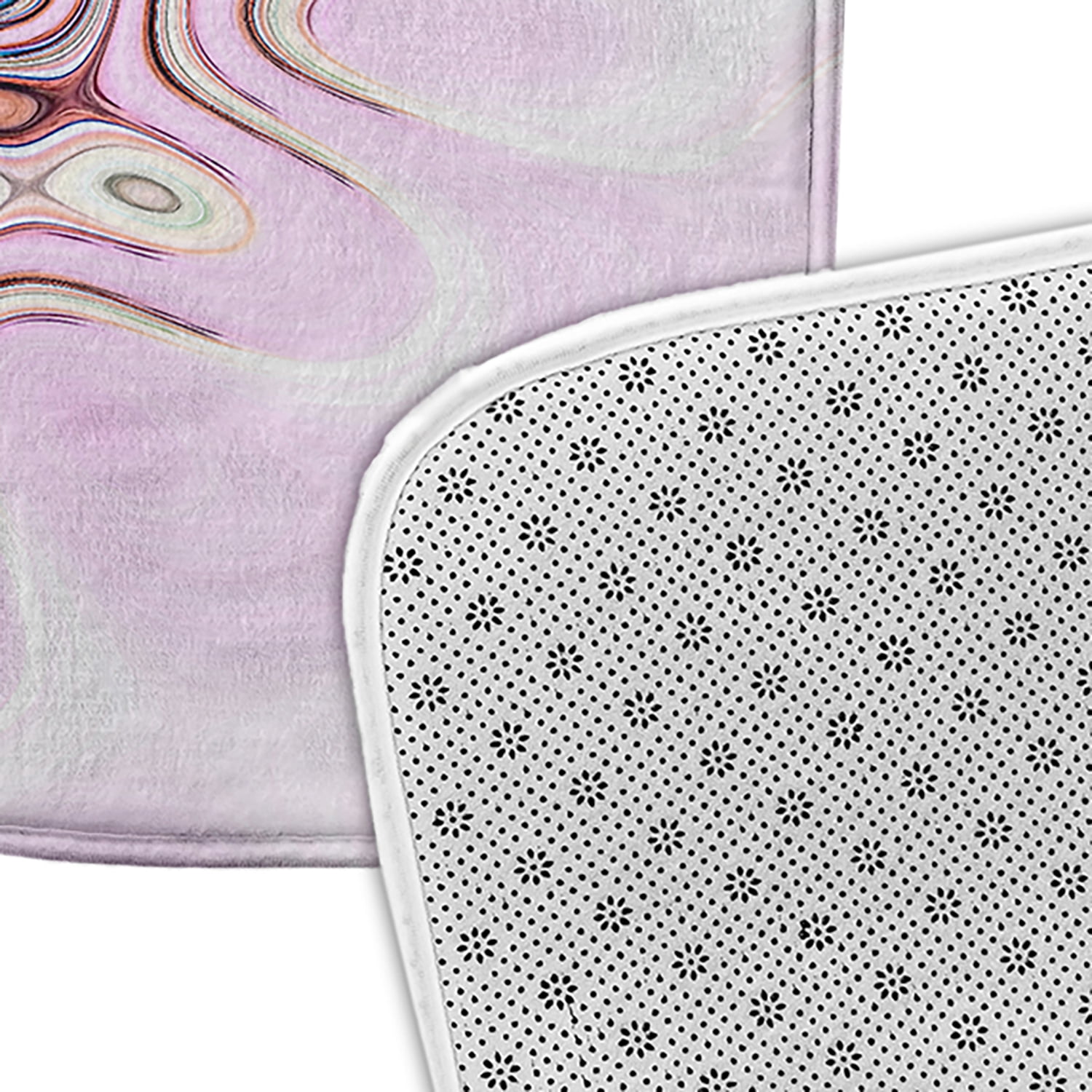 Simply Daisy Blush Flower Pet Feeding Mat for Dogs and Cats
