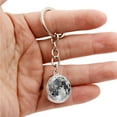 thumbnail image 4 of IKemiter Metal Keychain Pendant Double-Sided Glass Ball Unique Durable Simple Long Lasting Best Gift, 4 of 8
