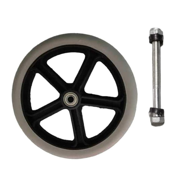 Wswqop Wheelchair Front Wheels Replacement Wheel Replacement Parts Solid Front Wheel PVC Front Caster for Manual Wheelchairs Tuffcare