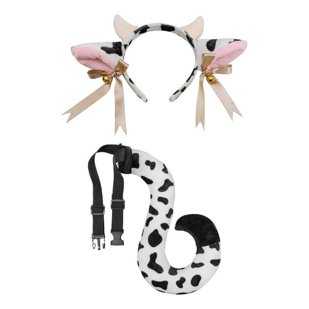 Cuernos Diadema y cola Accesorios de cosplay Decoración de fiesta Conjunto de disfraces para niños Adultos Fiestas temáticas