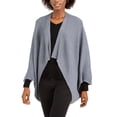 thumbnail image 1 of Save The Ocean Recycled Knit Kimono, Light Gray, One Size, 1 of 3
