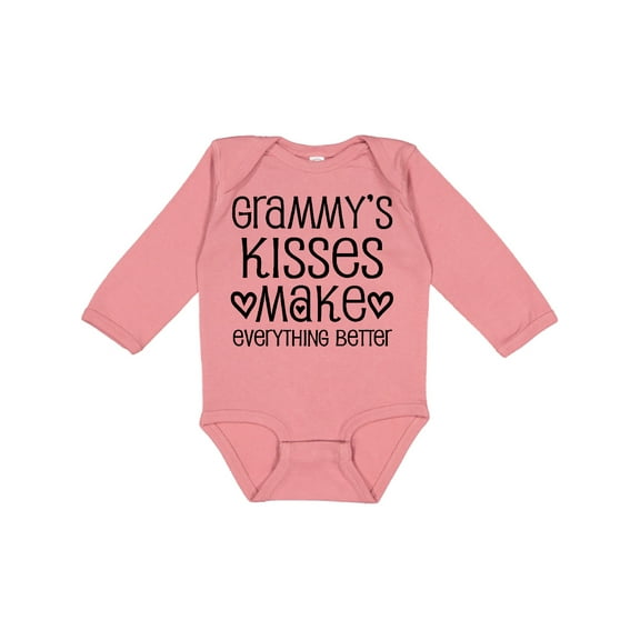 Inktastic Grammy Gift for Granddaughter Girls Long Sleeve Baby Bodysuit