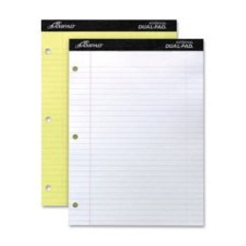 Ampad Legal Pad - ampad 20243 dble sheet pad, legal rule,3-hole,100 sht,8-1/2