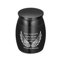 Hearbeingt 316L Stainless Steel Cremation Urn with Velvet Bag