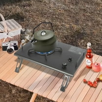 Portable 13,648 BTU Gas Stove, Stainless Steel, Single-Burner, Camping Stove