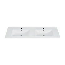 Swiss Madison White 18.13 inch x 59.06 inch x 7.44 inch Bathroom Vanity Top