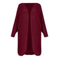 thumbnail image 4 of LOVZFMLL Cardigan pour Femmes Manches Longues Décontracté Patchwork Rayé Long Cardigan Haut Blouse Manteau, 4 of 6