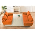 thumbnail image 5 of US Pride Furniture  Monahan Velvet 2PC Living Room Sets Sofa Loveseat Orange, 5 of 9