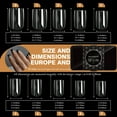 thumbnail image 6 of Milue Natural looking False Nails Transparent Clear Gel Nail Tips for DIY Nail Art, 6 of 20