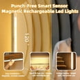 thumbnail image 2 of Punch-Free Smart Sensor Magnetic LED Lights,  Infrared Motion-Activated Rechargeable Lights,for Stairs,Wardrobe,Cabinet, 2 of 7