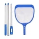 thumbnail image 1 of Pértiga de plástico para recoger hojas de piscinas con red de malla fina.Recogedor de hojas telescópico para la limpieza de piscinas.Rastrillo ajustable para eliminar hojas y residuos de piscinas,, 1 of 7