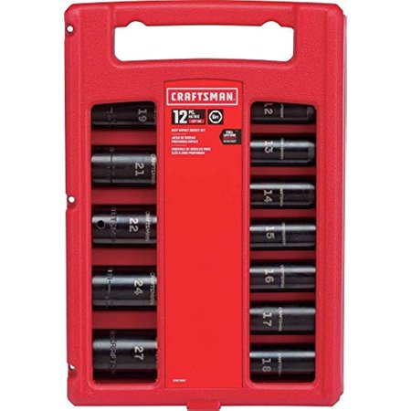 UPC: 0885911594349 | CRAFTSMAN Impact Socket Set  Metric  1/2-Inch  12-Piece (CMMT15887)