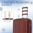 thumbnail image 4 of 3 Piece Rolling Luggage Set Carry on Luggage Spinner Wheel Lightweight Suitcase with TSA Lock 20in24in28in, 4 of 7