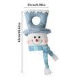 thumbnail image 2 of Christmas Lighted Snowman Ocean Style Door Hanging Decoration, Adorable Two Snowmen With Different Hats And Smiling Expressions, Creating Festive And Cute Atmosphere For Home And, 2 of 6