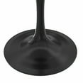 thumbnail image 5 of LeisureMod Verve Mid-Century Modern Round Dining Table with White Resin Top and Black Pedestal Base for Kitchen and Dining Room, 36 Inch, 5 of 7