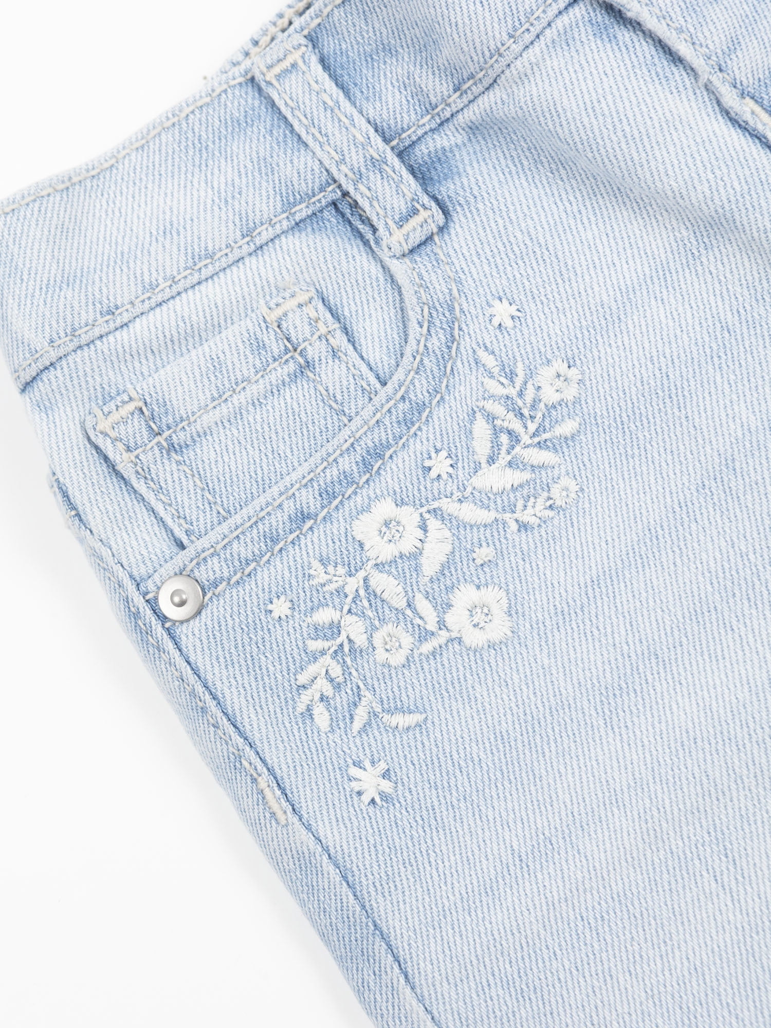 Wonder Nation Toddler Girl Denim Short, Sizes 12 Months - 5T
