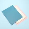 thumbnail image 5 of Uxcell 4 Pair Discbound Notebook Cover, 8.74" x 11.26" Letter Size PP Disc Planner Cover, Orange, 5 of 6