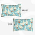 thumbnail image 4 of Balery White Geese and Flower Bedding Queen Pillow Cases - Envelope Closure - Soft Brushed Microfiber Fabric - Shrinkage and Fade Resistant Pillow Cases-14"x20", 4 of 9
