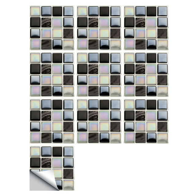 Affordablo 2025 Peel Stick Tiles Clearance 1Set 10pc Self Adhesive Tile 3D Sticker Kitchen Bathroom Wall Sticker Decoration