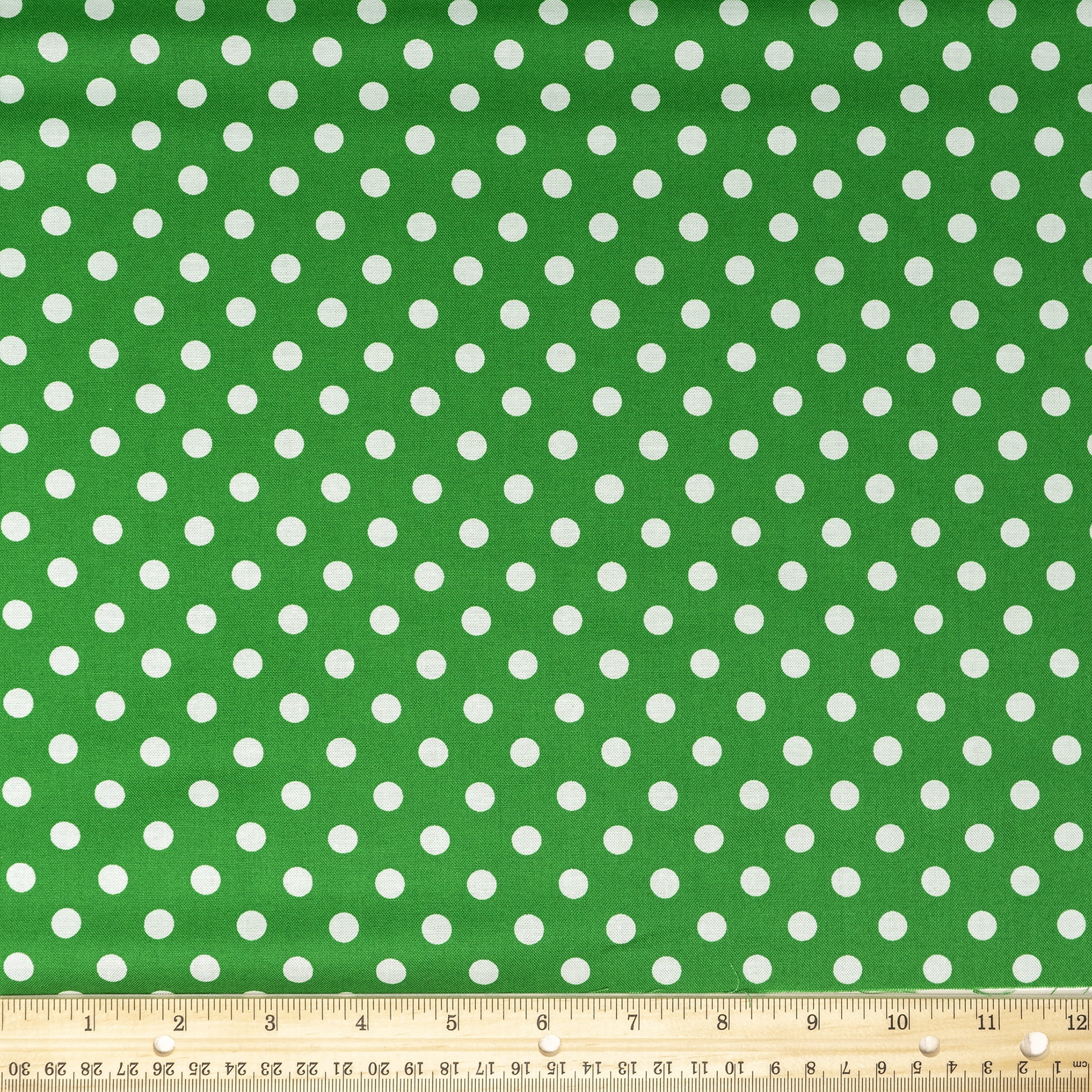 Waverly Inspirations Cotton 44' Big Dot Kelly Green Color Sewing Fabric by the Bolt