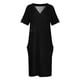 thumbnail image 4 of Vestido de mujer con bolsillo suelto y molécula de dopamina pequeña, vestidos de noche para mujer 2025, 4 of 7
